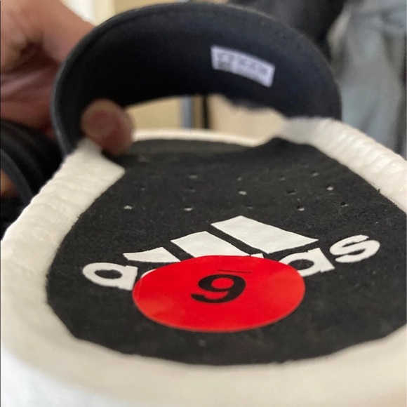 Adidas Adilette Boost Slides in Black and white - Picture 8 of 11